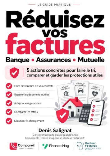 Couverture du livre Réduisez vos factures – Banque, Assurances, Mutuelle, de Denis Salignat